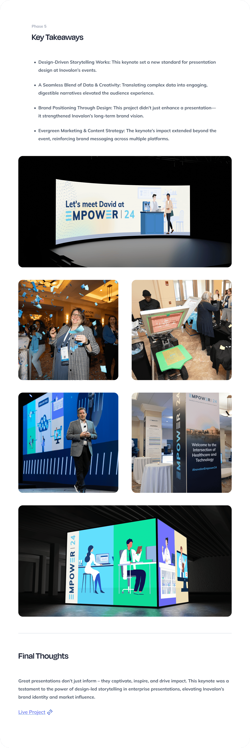 Empower keynote case study — key takeaways and on stage