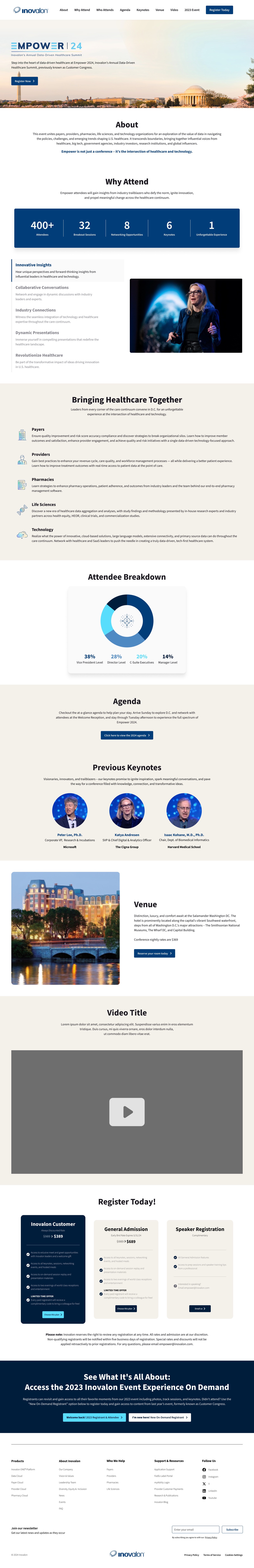 Empower 24 event website